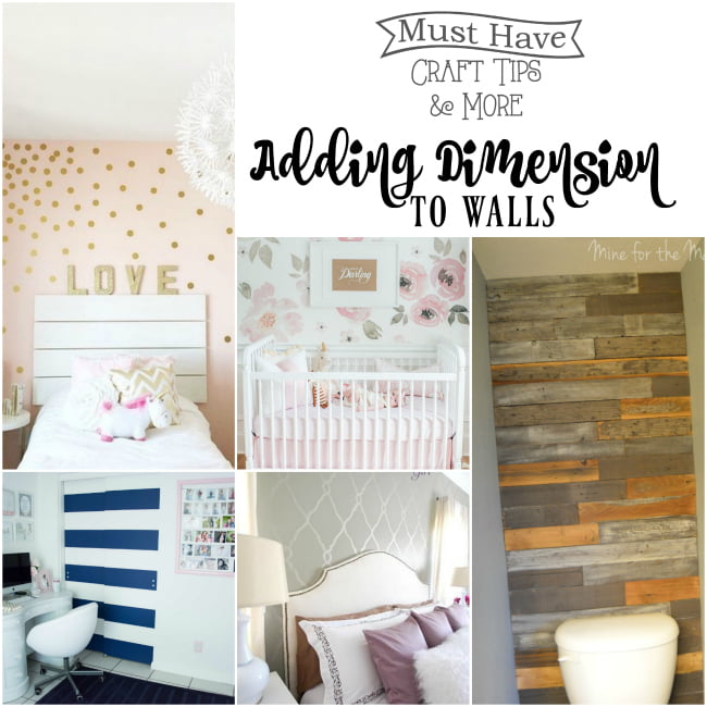 Home Decor Adding Dimension to Walls The Scrap Shoppe