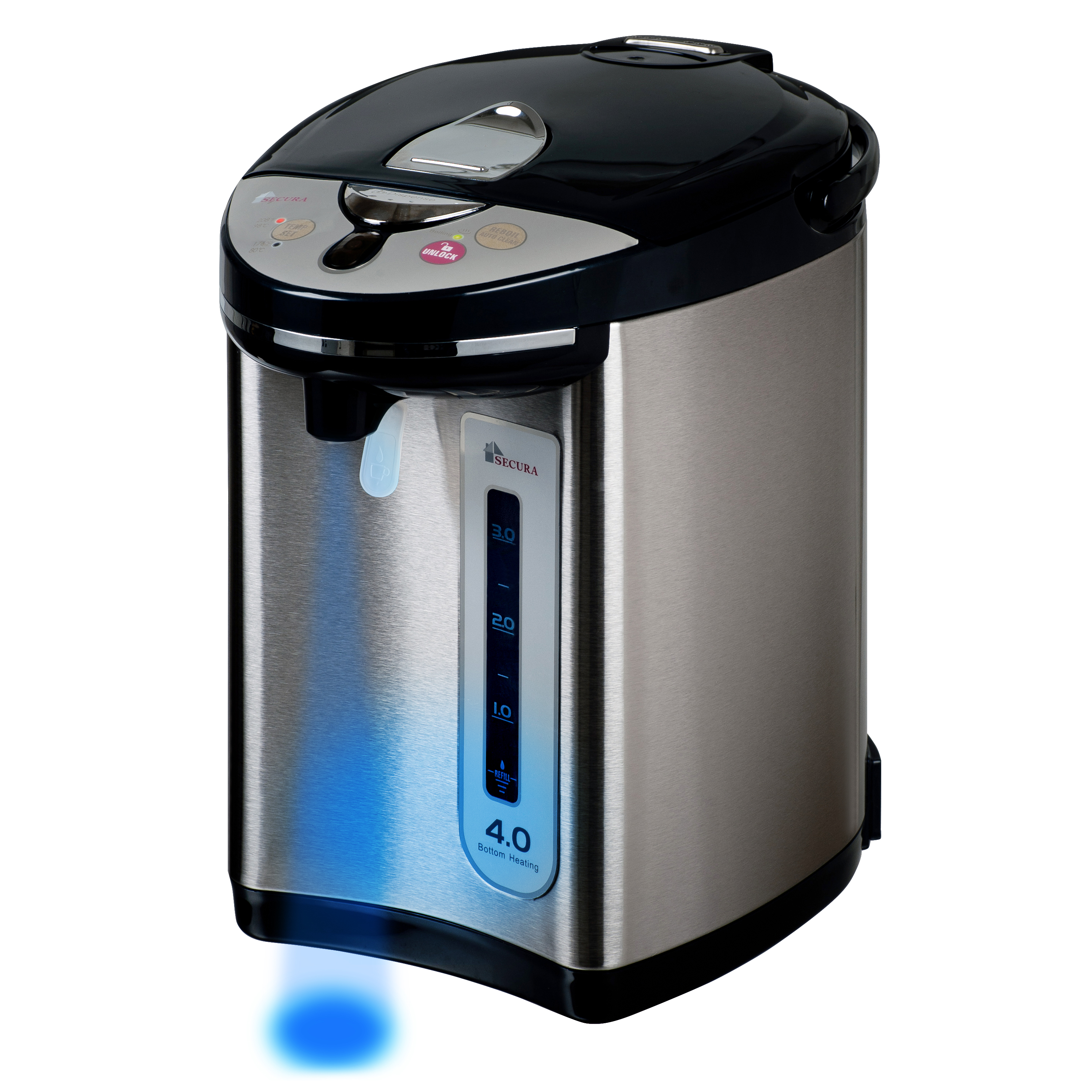Secura Stainless Steel Water Boiler and Warmer w/Night light Electric
