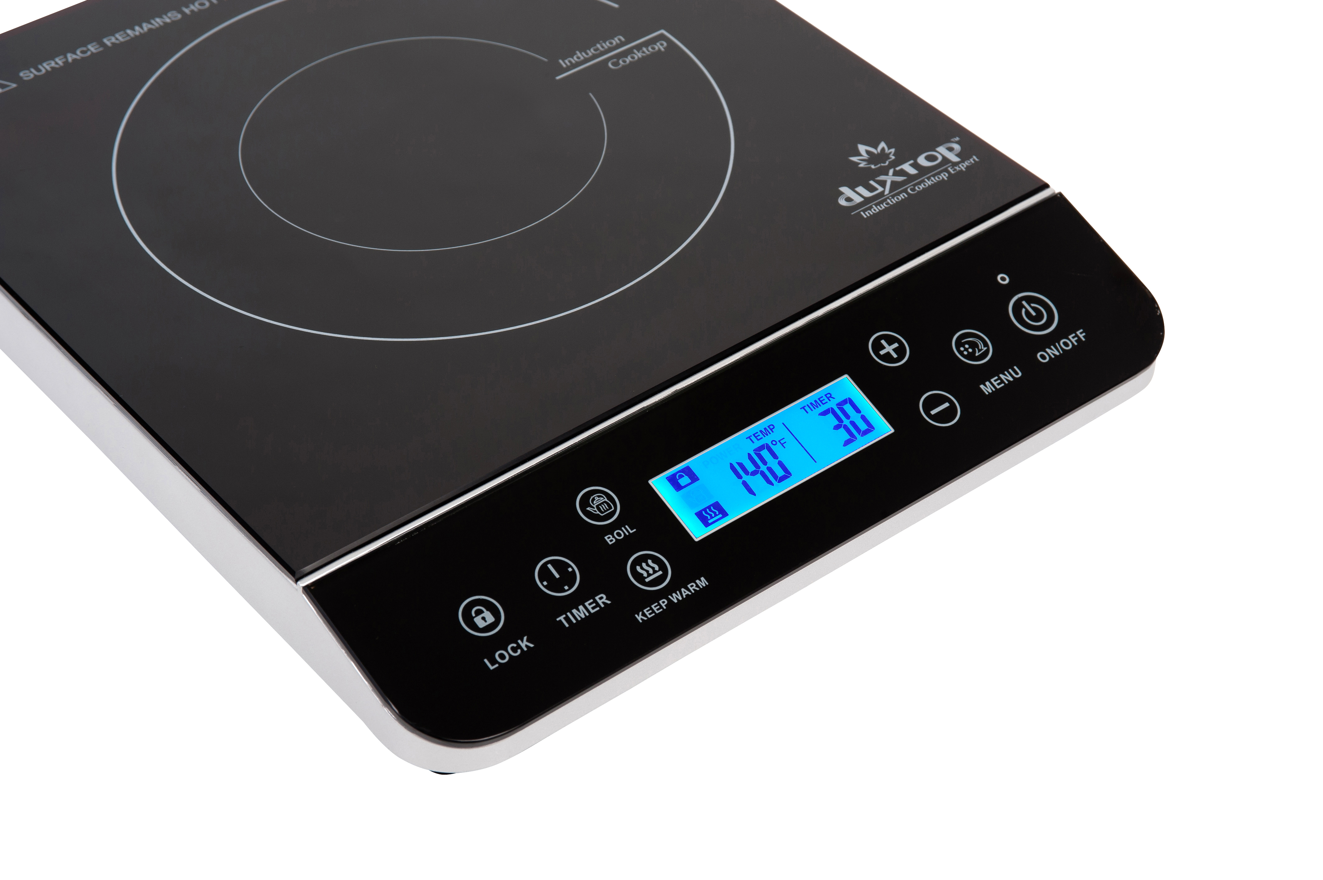 Duxtop LCD 1800Watt Portable Induction Cooktop Countertop Burner