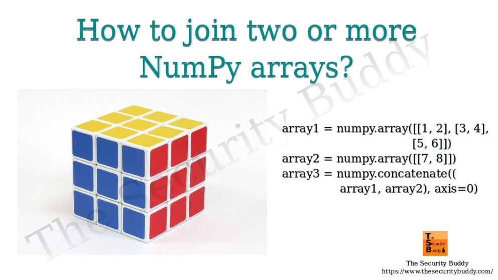 How to join two or more NumPy arrays? The Security Buddy