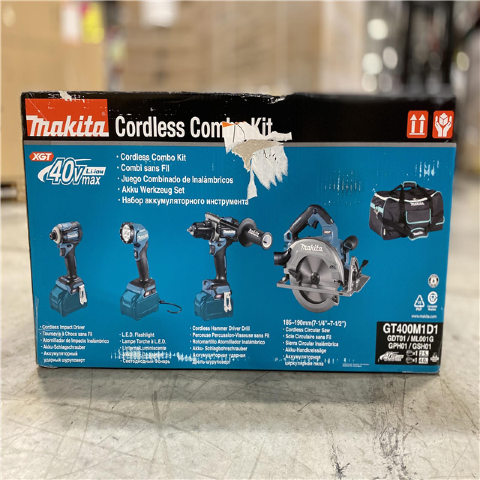 NEW! Makita 40V Max XGT Brushless Cordless 4Piece Combo Kit