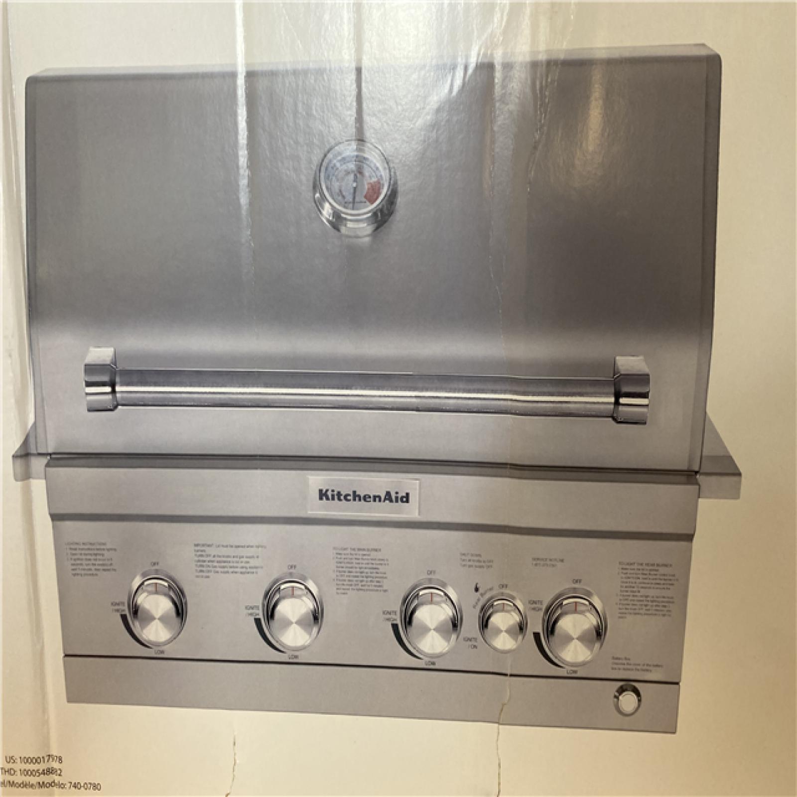 DALLAS LOCATION KitchenAid 4Burner Builtin Propane Gas Island Grill