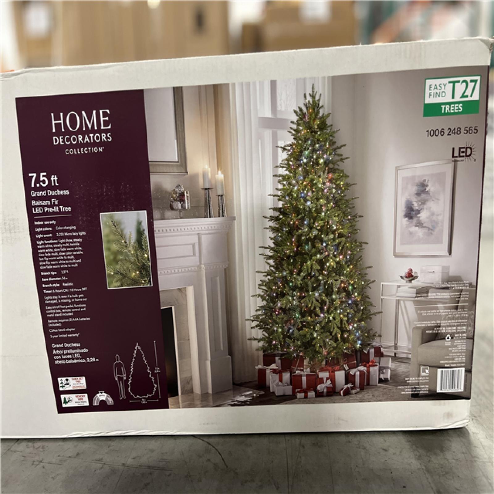 NEW! 7.5 Ft. Grand Duchess Balsam Fir LED PRELIT TREE