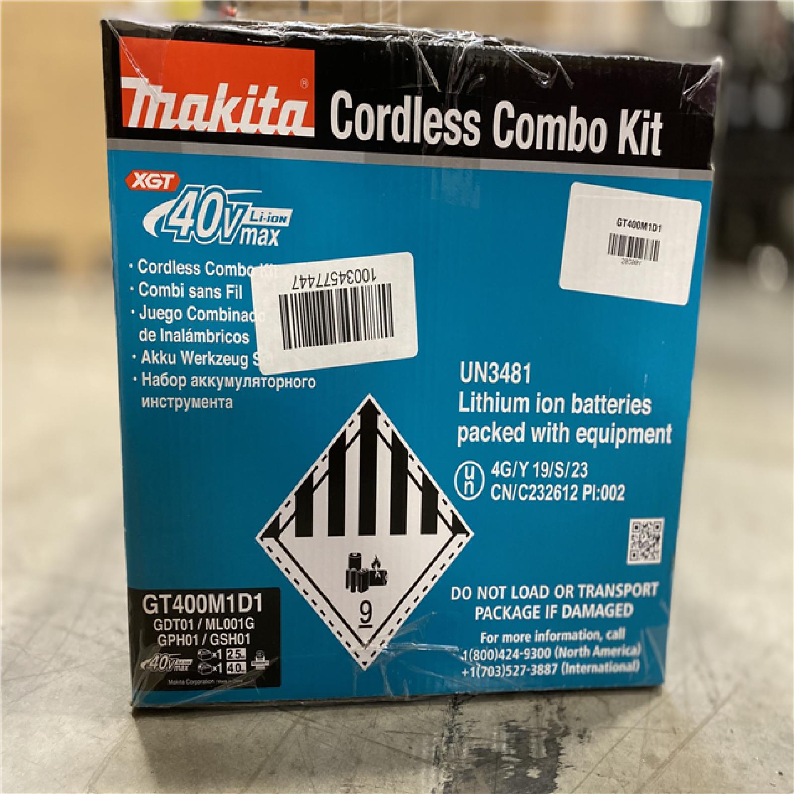 NEW! Makita 40V Max XGT Brushless Cordless 4Piece Combo Kit