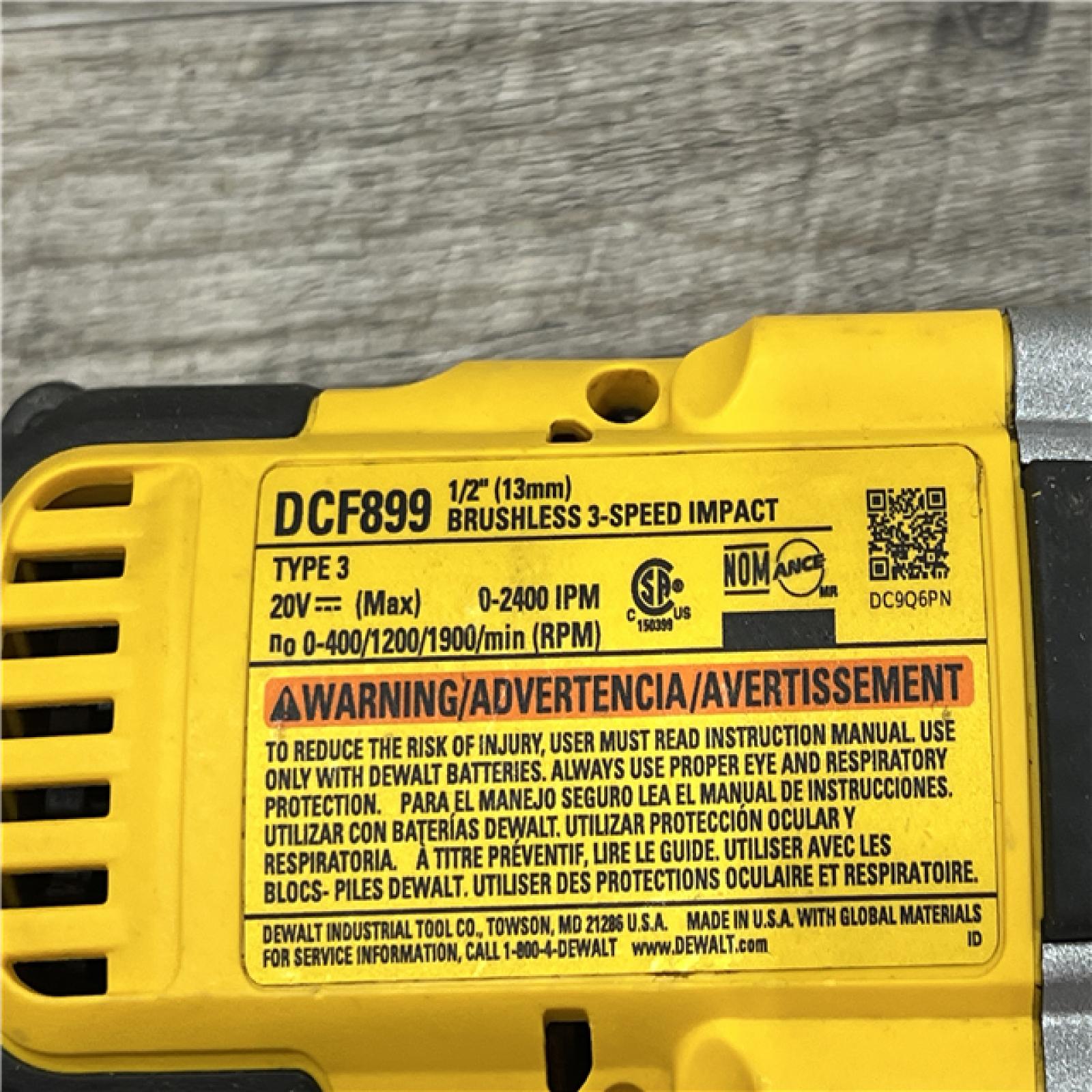 ASIS DeWalt 20Volt Max XR LithiumIon 1/2 in. Cordless Impact Wrench