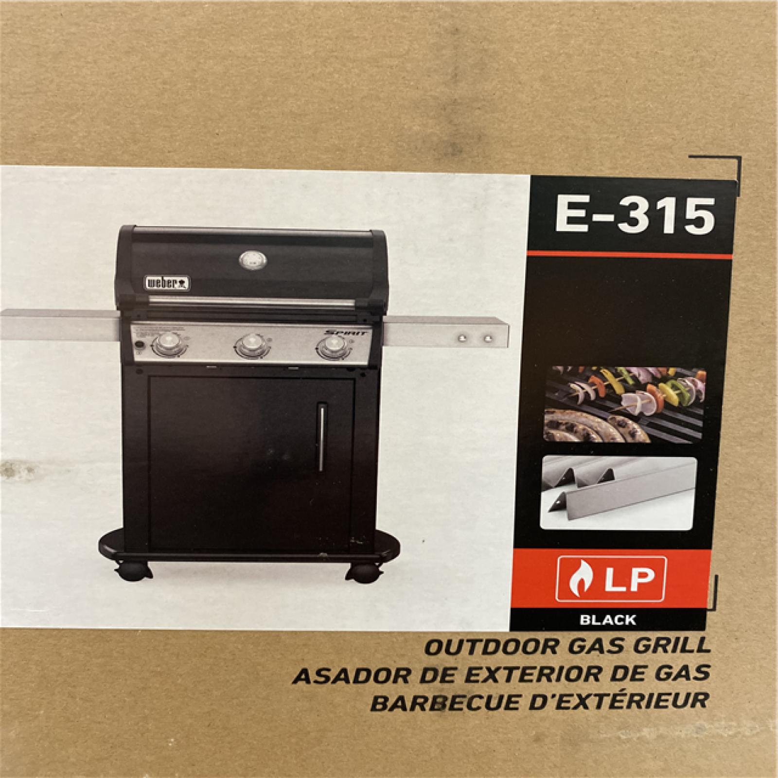 NEW! er Spirit E315 3Burner Natural Gas Grill in Black
