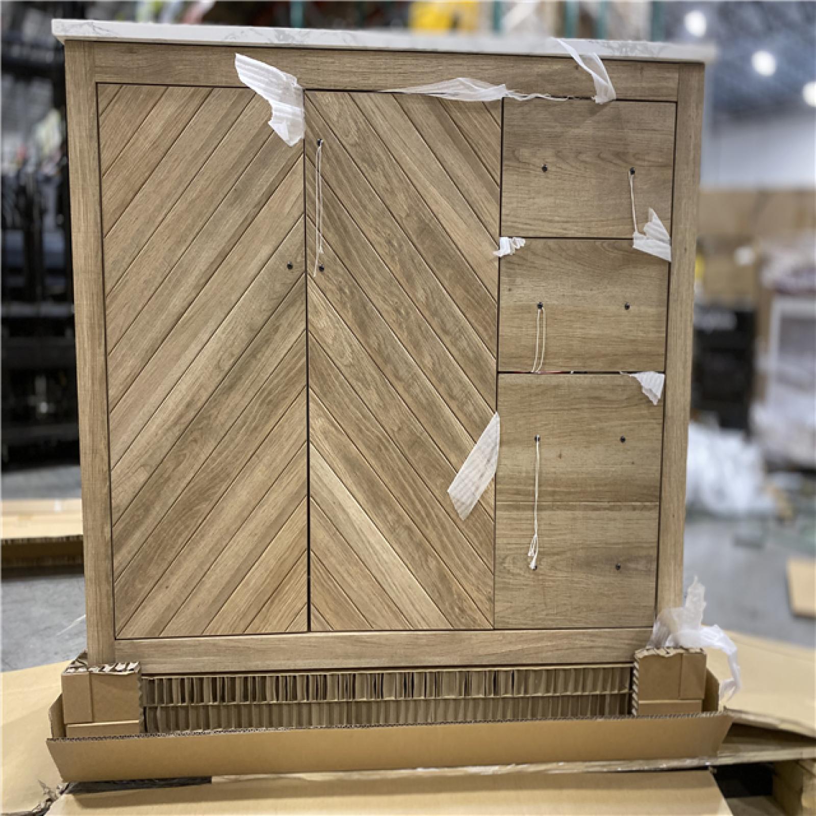 DALLAS LOCATION Glacier Bay Huckleberry 42 in. Single Sink Weathered