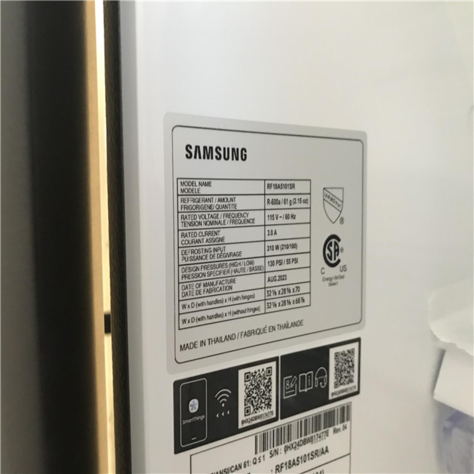 California ASIS Samsung 17.5 cu. ft 3Door French Door Refrigerator in