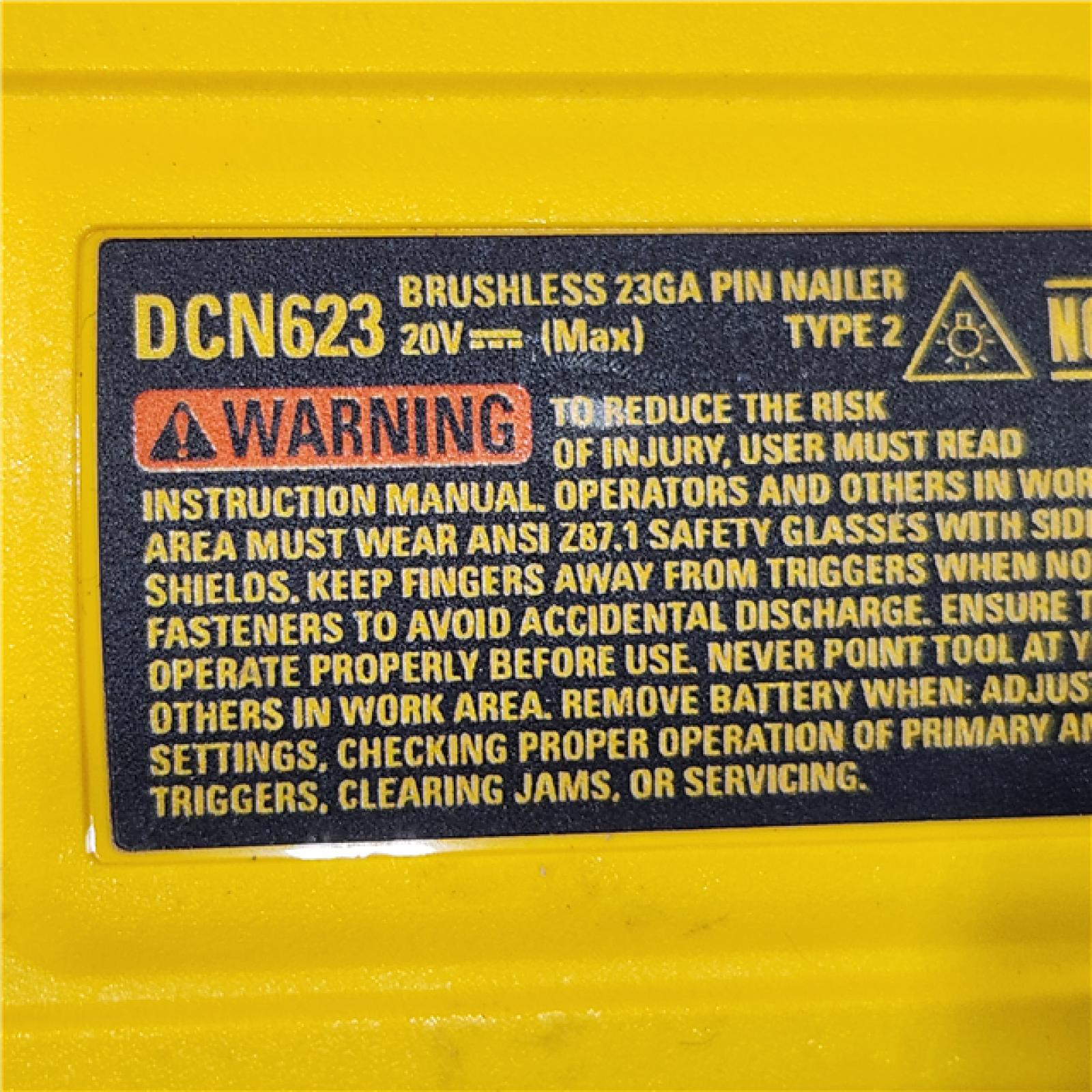 ASIS ATOMIC 20V MAX Lithium Ion Cordless 23 Gauge Pin Nailer Kit with