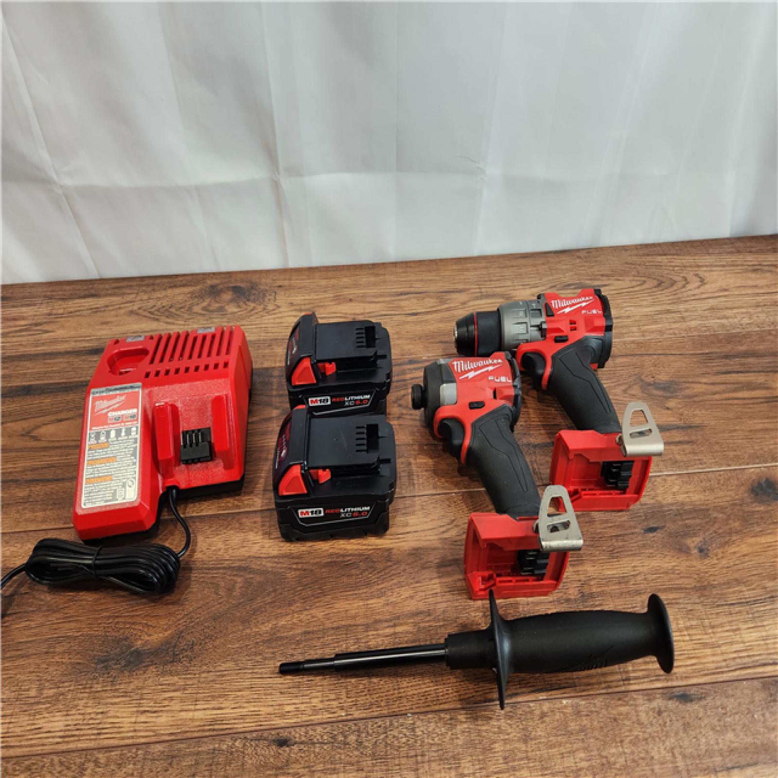 AS-IS Milwaukee M18 FUEL Cordless Brushless 2 Tool Combo Kit