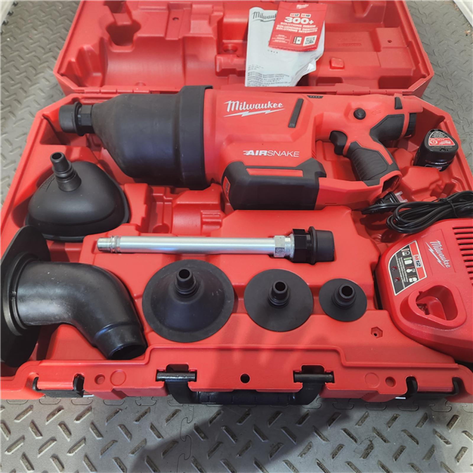 HOUSTON LocationASISMilwaukee2572B21 M12 AIRSNAKE Drain Cleaning