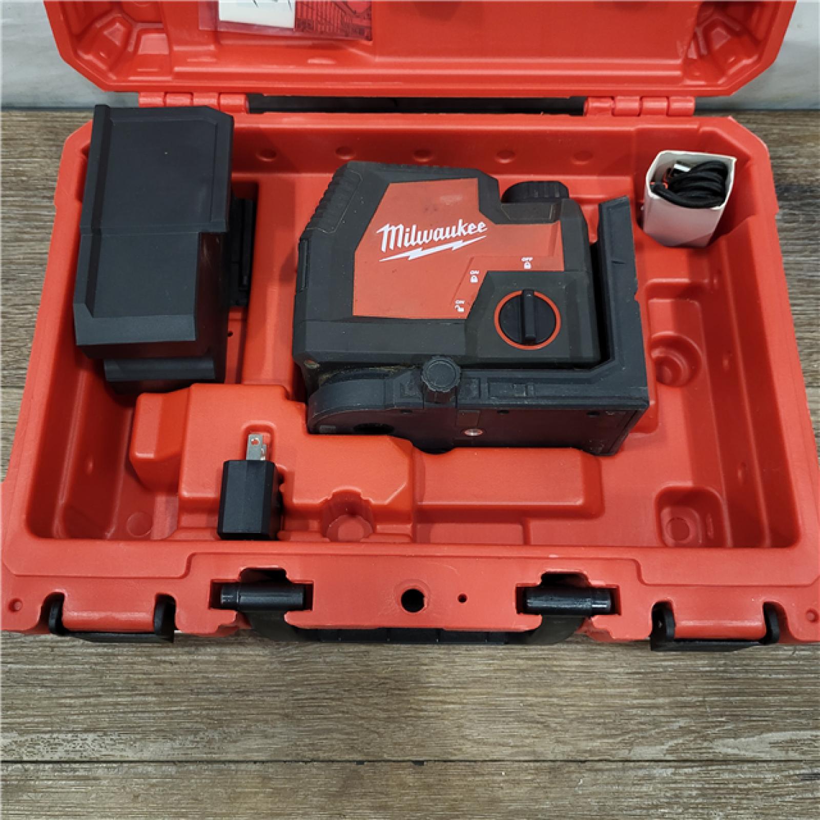 ASIS Milwaukee352221 Green Beam Laser Cross Line Plumb Point USB