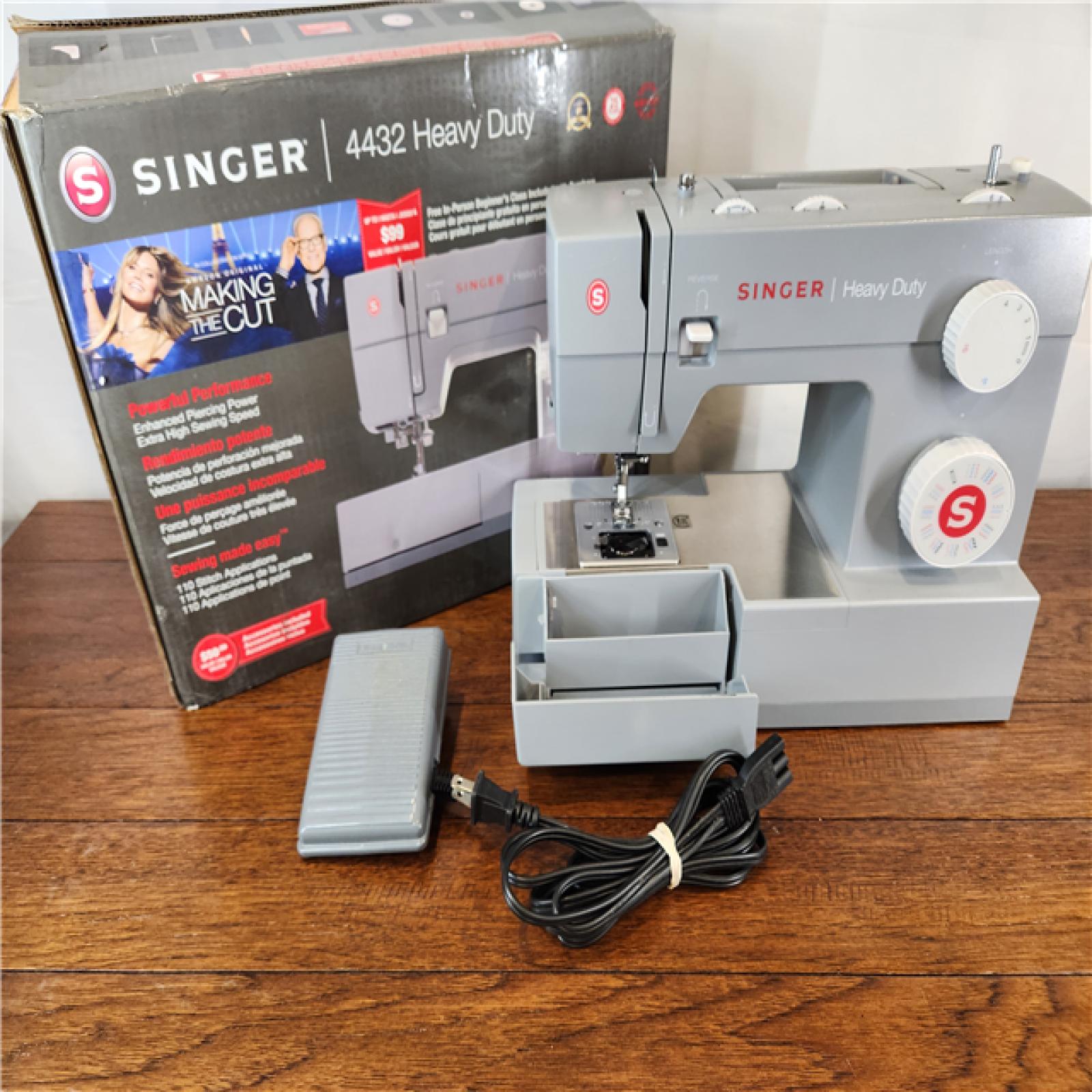 ASIS SINGER 4432 Heavy Duty Sewing Machine with Foot Pedal