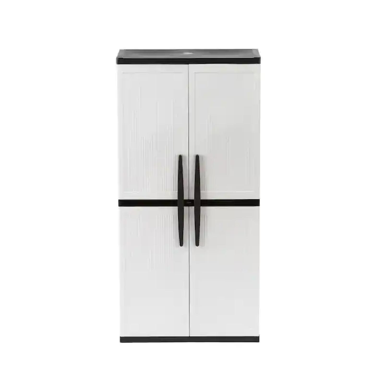 NEW! HDX Plastic Freestanding Garage Storage With Lockable