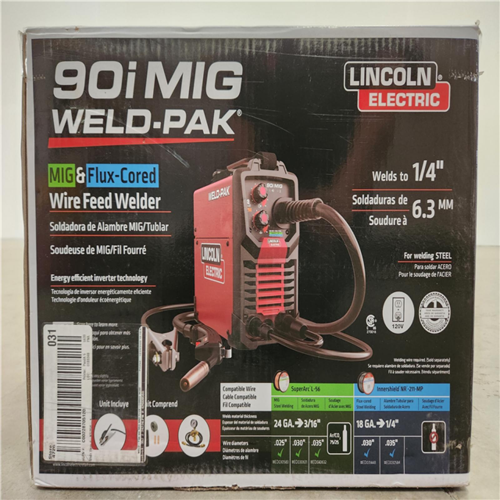 Phoenix Location Appears NEW Lincoln Electric WELD-PAK 90i MIG and Flux