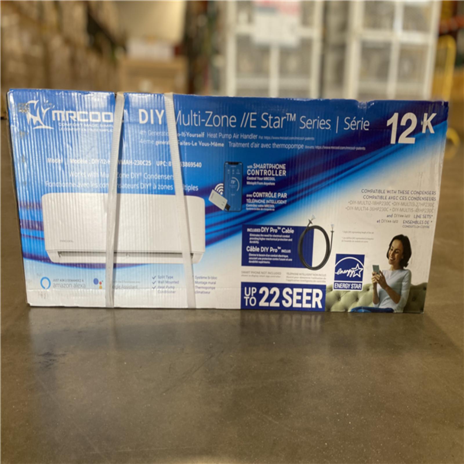 DALLAS LOCATION MrCool 12000 BTU/H DIY Mini Split Air Handler, Wall