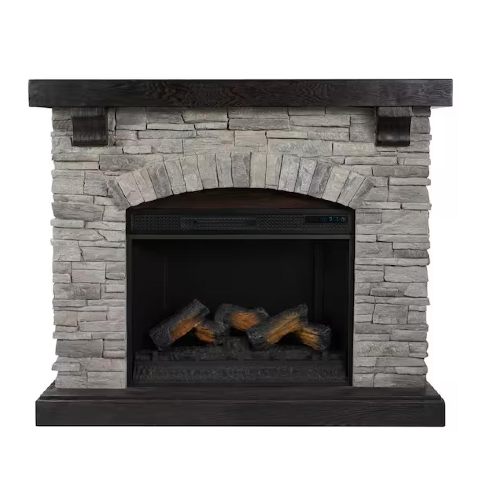 DALLAS LOCATION StyleWell Pembroke 50 in. W Freestanding Faux Stone