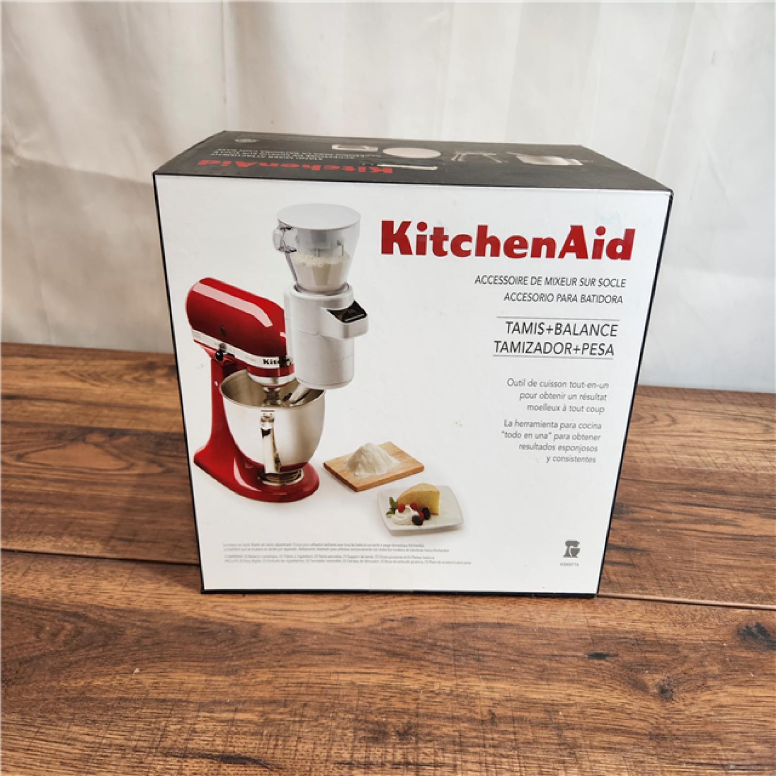 NEW! KitchenAid Sifter with Scale Attachment KSMSFTA