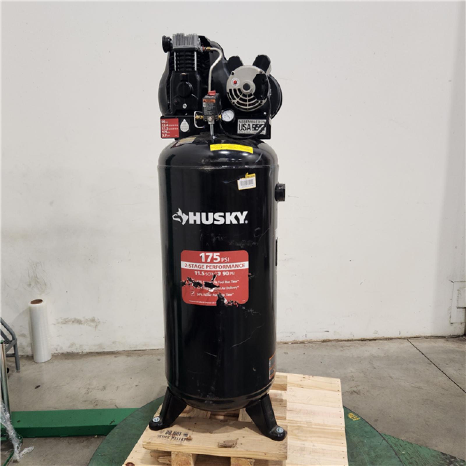 Dallas Location - As-Is Husky 60 Gal. 3.7 HP 175 PSI Electric Air