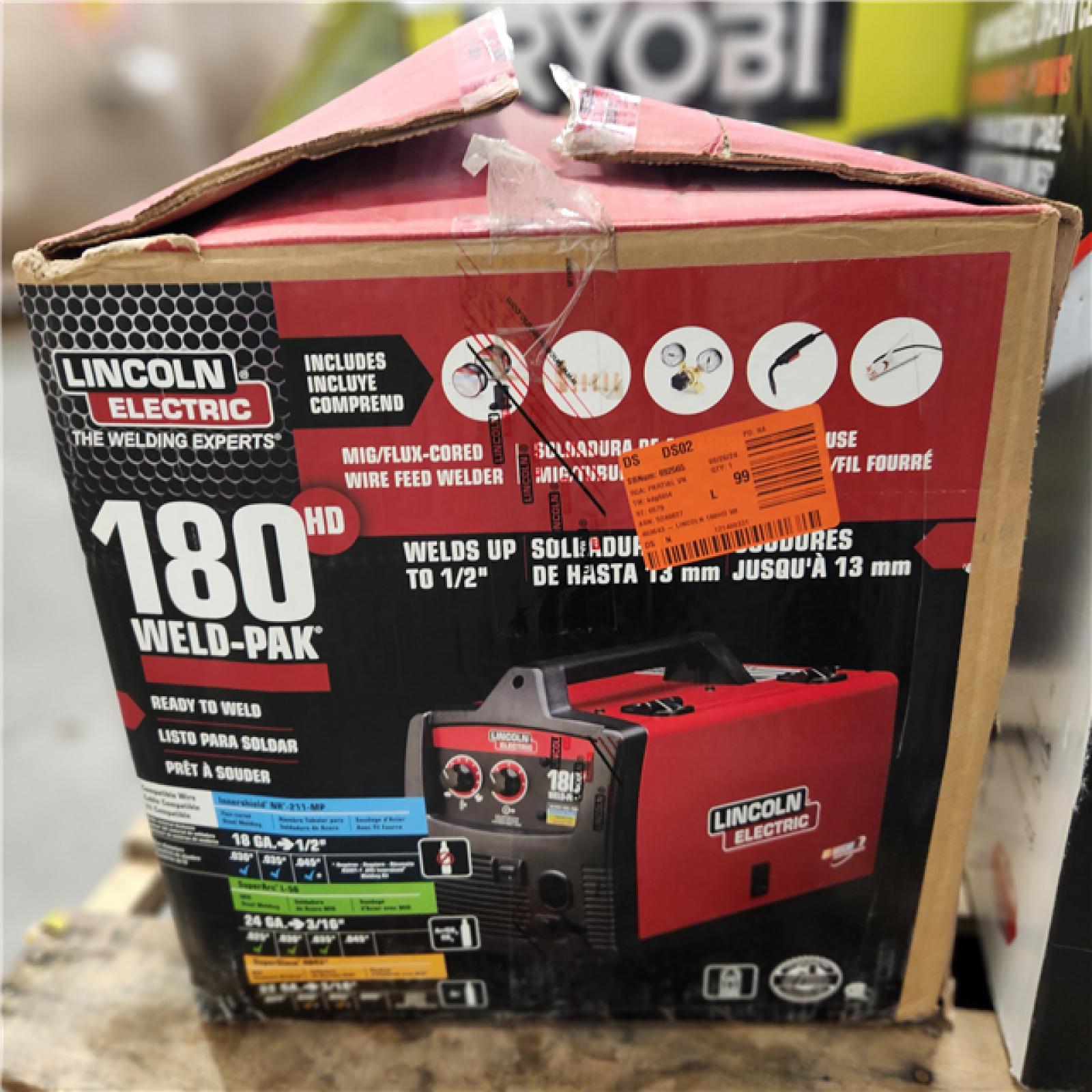 Dallas Location - As-Is Lincoln Electric Weld-Pak 180 Amp