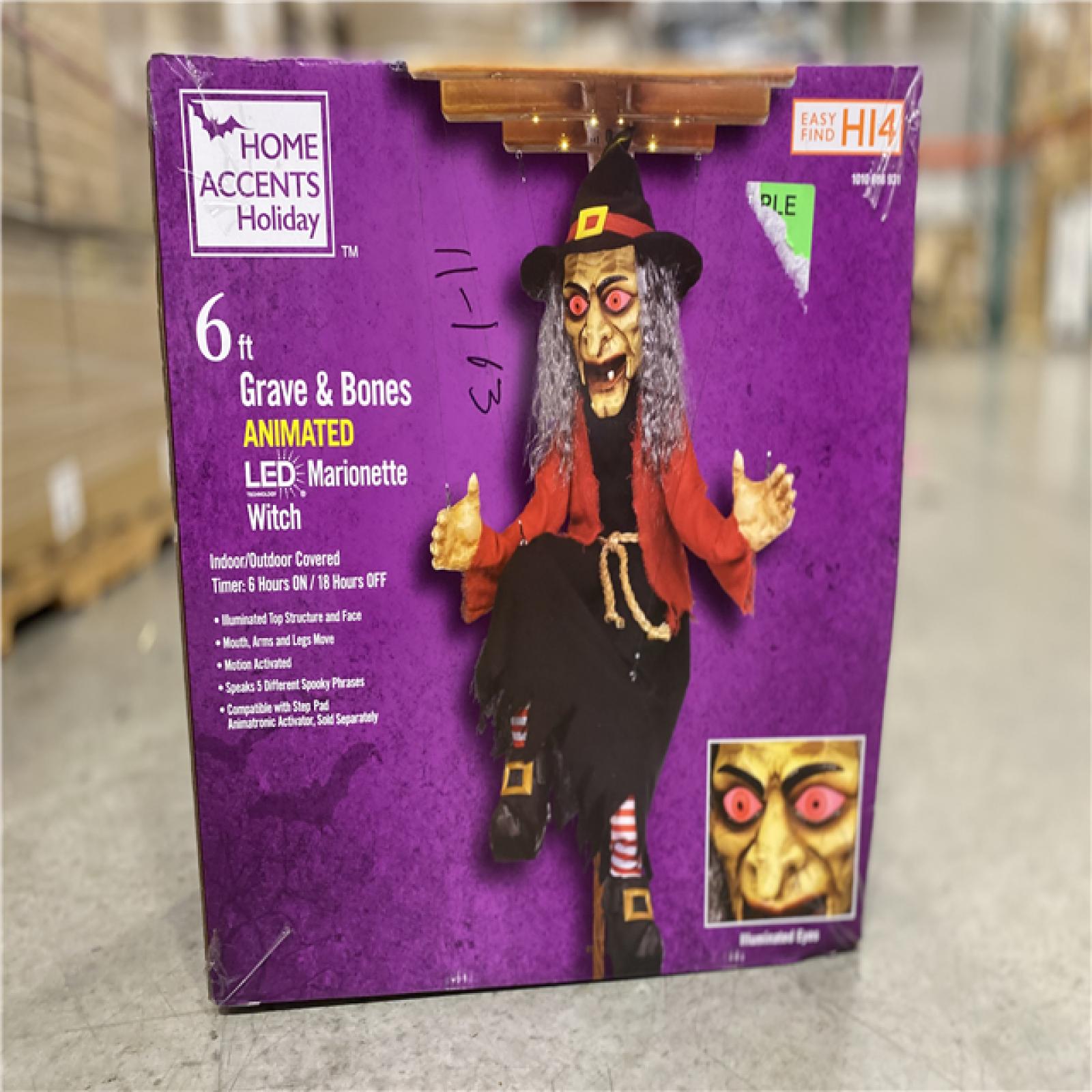 DALLAS LOCATION Home Accents Holiday 6 ft. Animated LED Witch