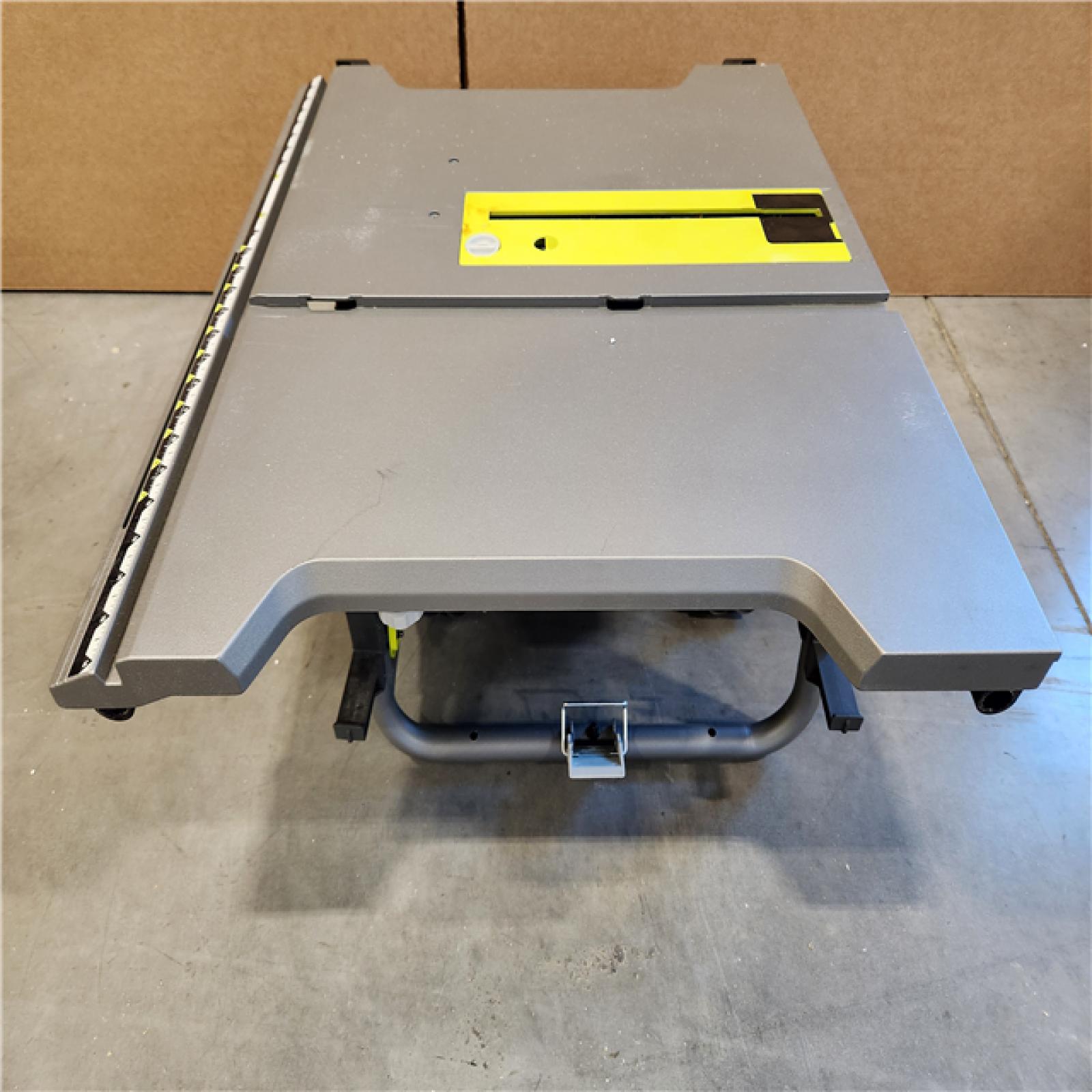 AS-IS RYOBI 15 Amp 10 in. Expanded Capacity Table Saw with Rolling Stand