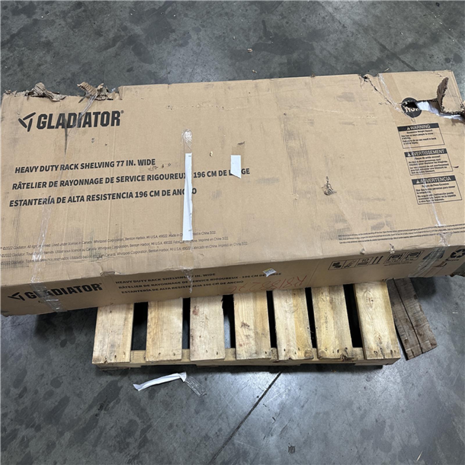 California ASIS Gladiator Heavy Duty Rack Shelving 77 in. Wide