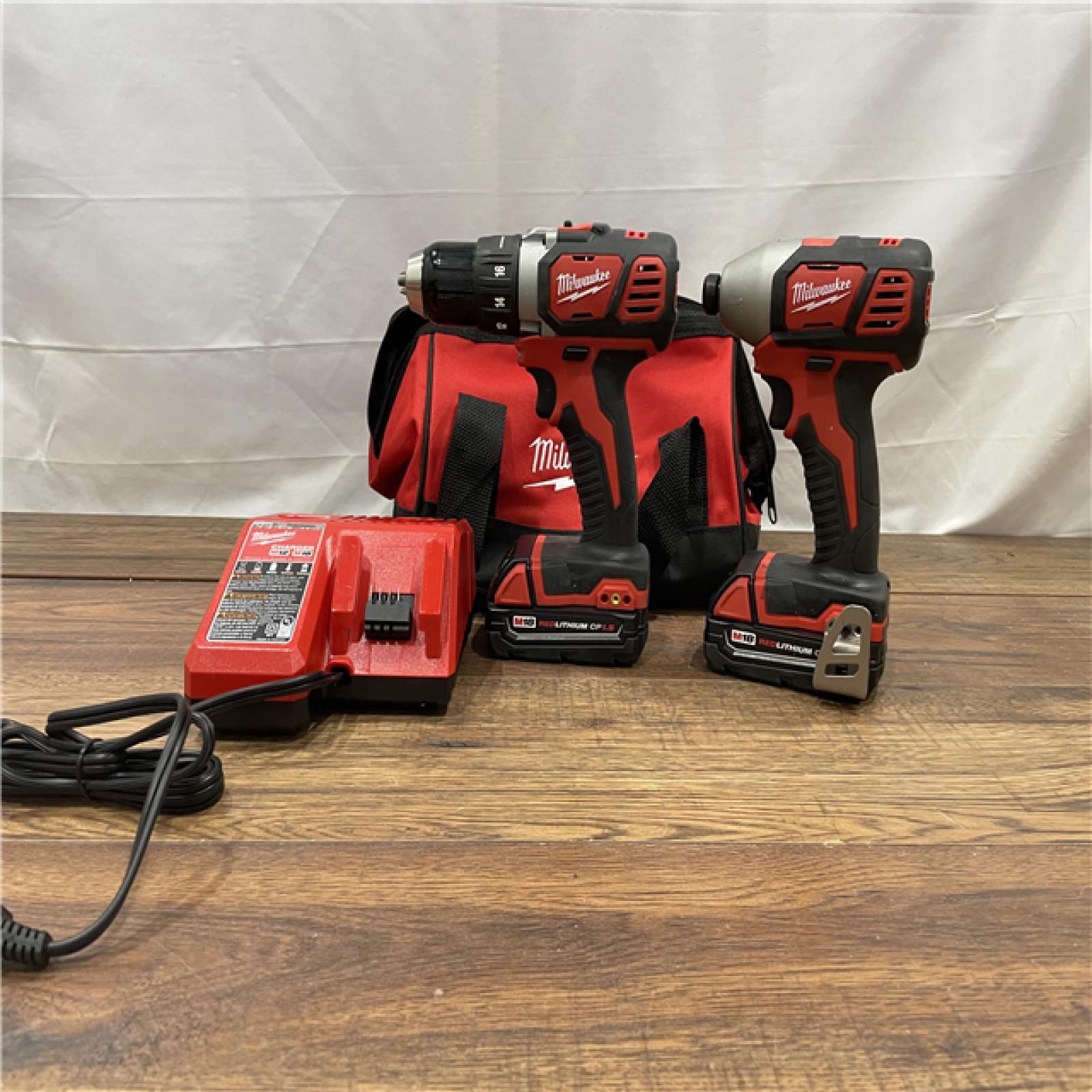 AS-IS Milwaukee M18 18V Cordless Brushed 2 Tool Drill/Driver and Impact