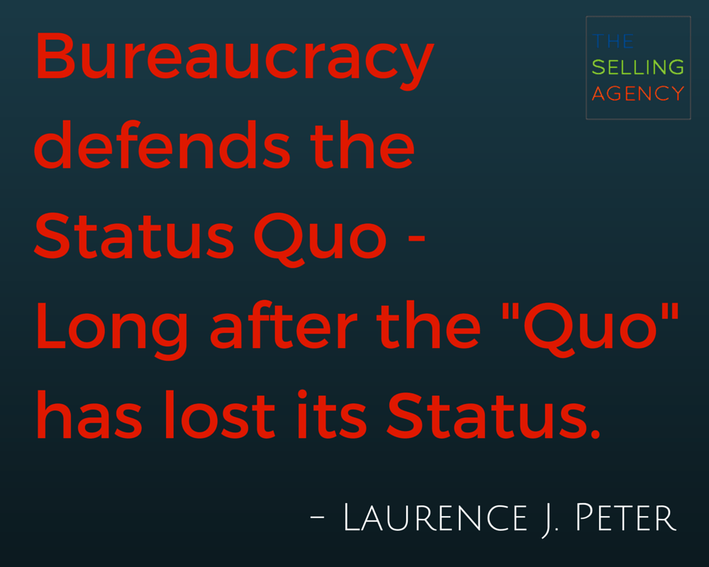 The Selling Agency » We are hard wired to protect the status quo. Find