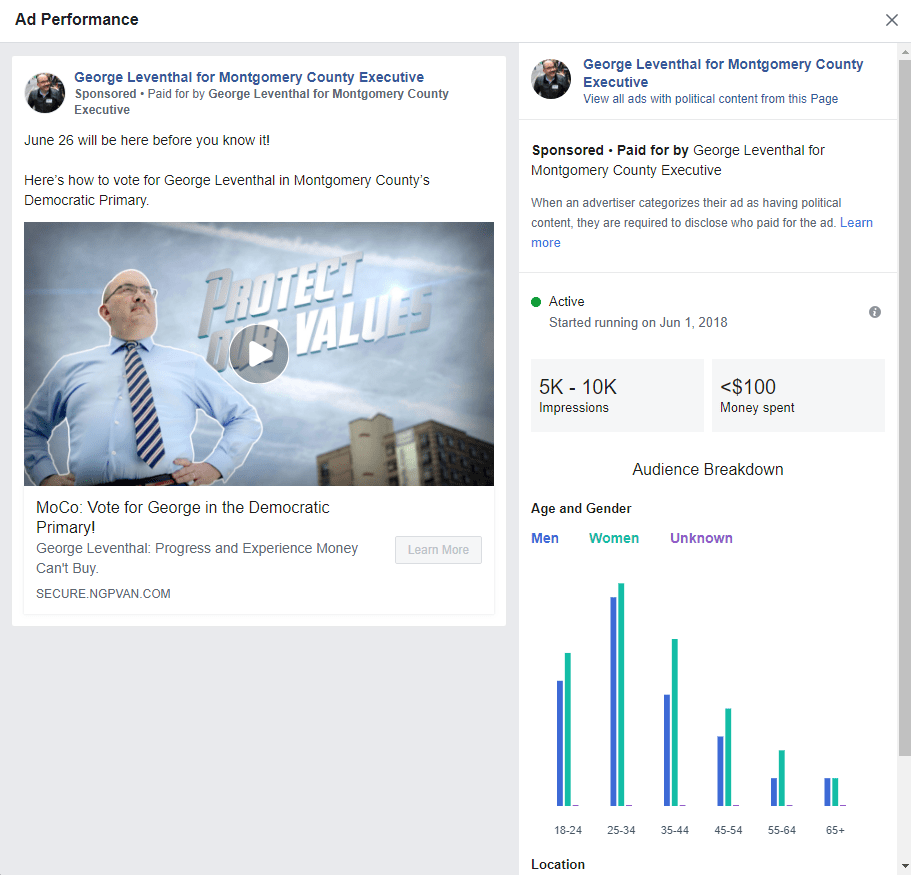 Is This the Most Expensive Facebook Ad in MoCo Politics? Seventh State