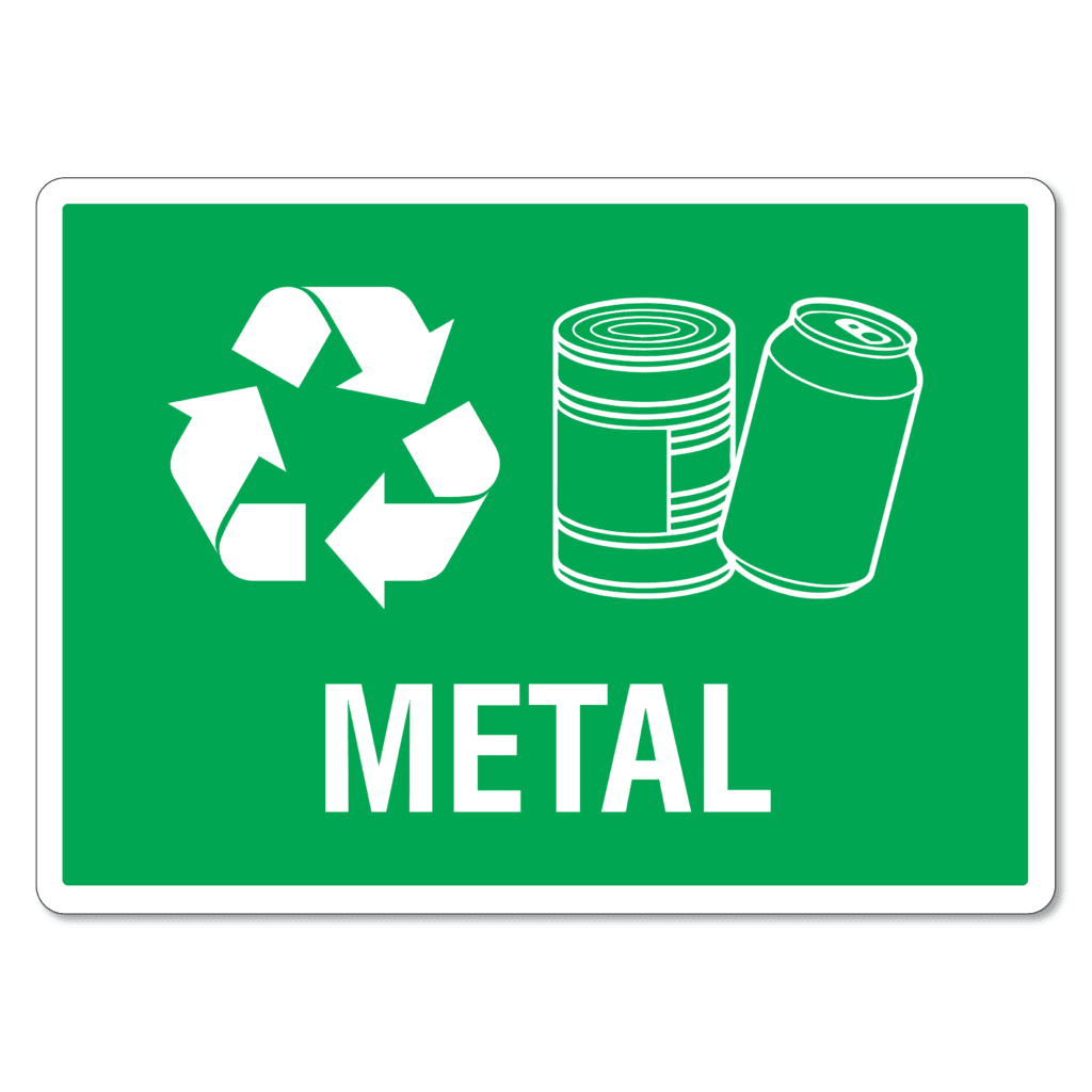 Recycling Bin Sign Metal The Signmaker