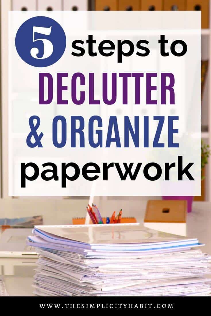 How to Simplify and Organize Paperwork in Your Home The Simplicity Habit