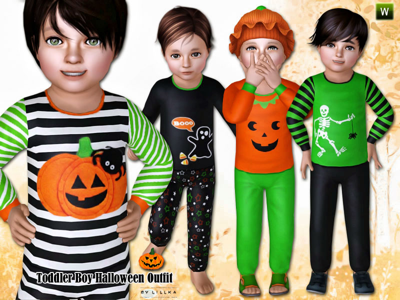 The Sims Resource Toddler Boy Halloween Outfit