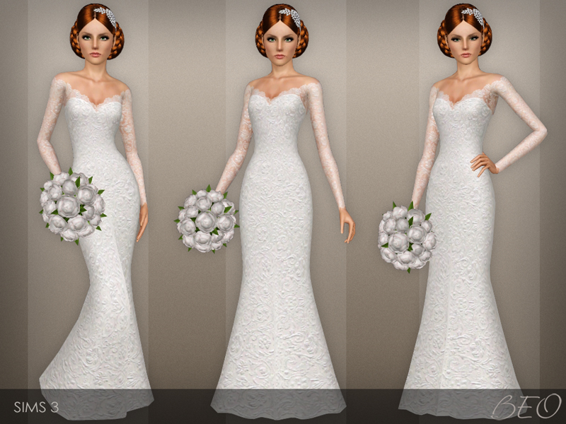 The Sims Resource Wedding dress 40