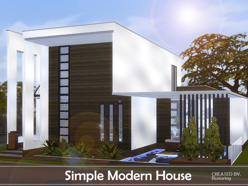 Sims 4 Modern House Simple