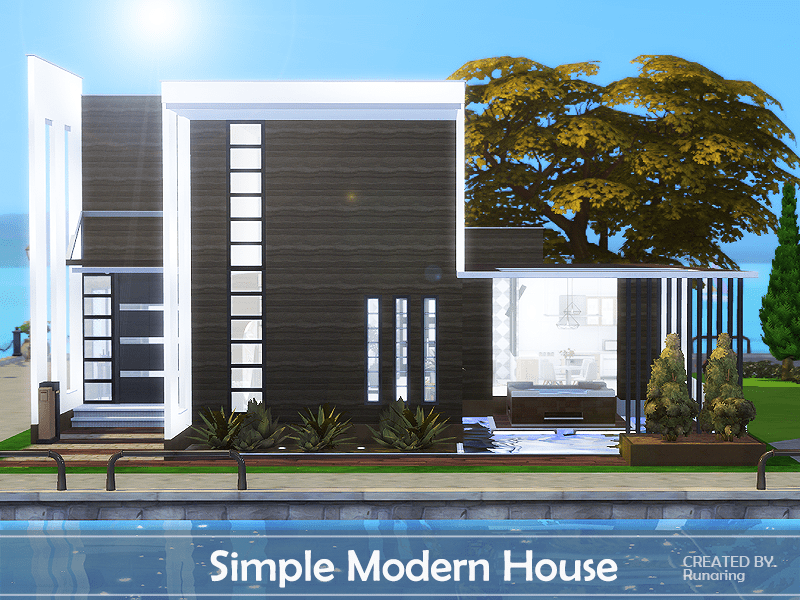 The Sims Resource Simple Modern House