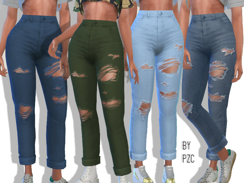 Pinkzombiecupcakes' High Waisted Ripped Boyfriend Jeans