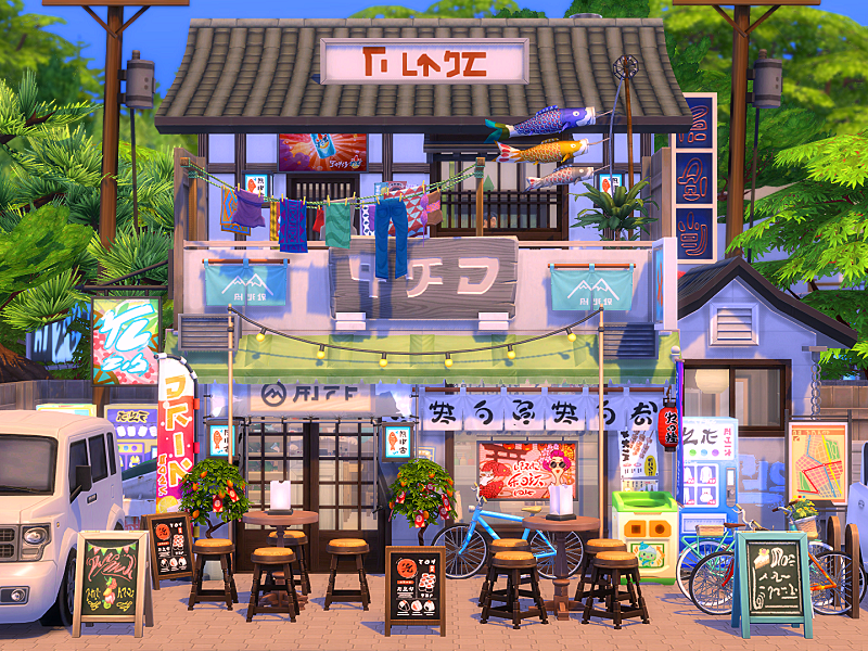 The Sims Resource Japanese Restaurant no CC