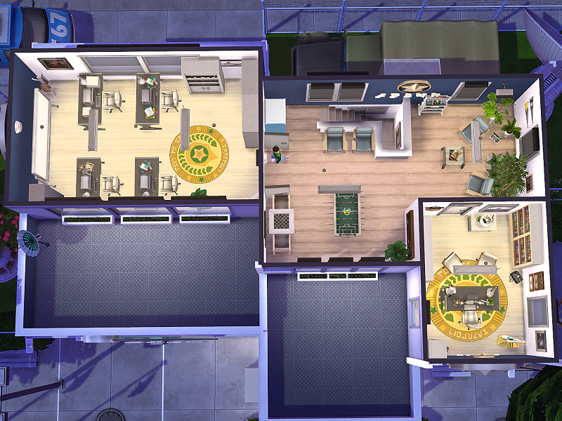 The Sims Resource Police Station no CC