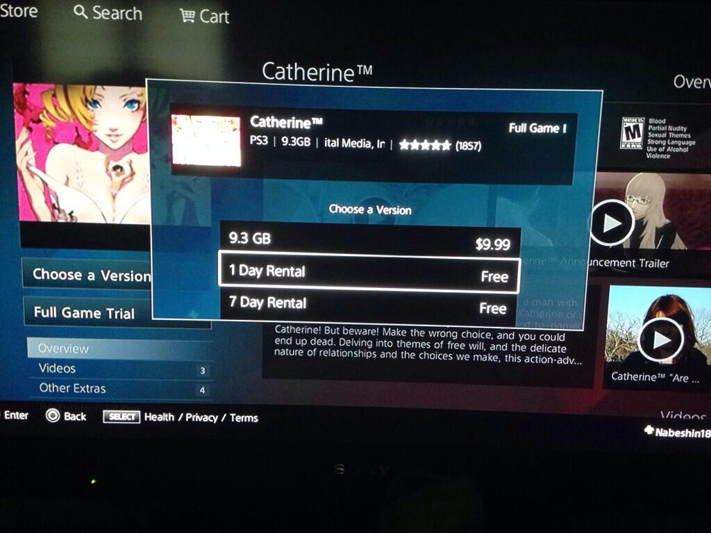 Game Rentals Appear On US PSN Store TheSixthAxis