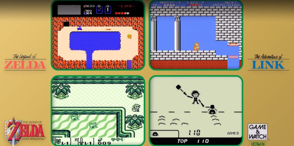 Game & Watch The Legend of Zelda celebrates the 35th anniversary with three classic games