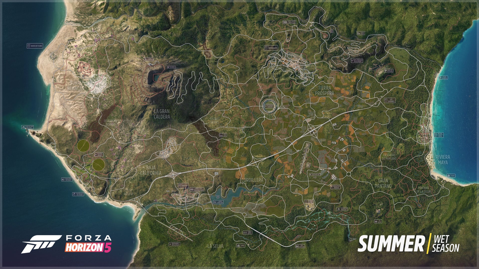 Forza Horizon 5's map of Mexico revealed TheSixthAxis