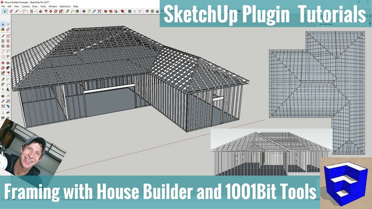 Modeling Framing in Your SketchUp Models with House Builder and 1001Bit