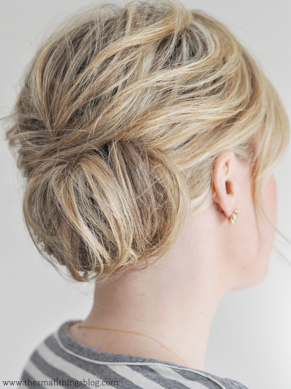 Low Chignon Hair Tutorial The Small Things Blog