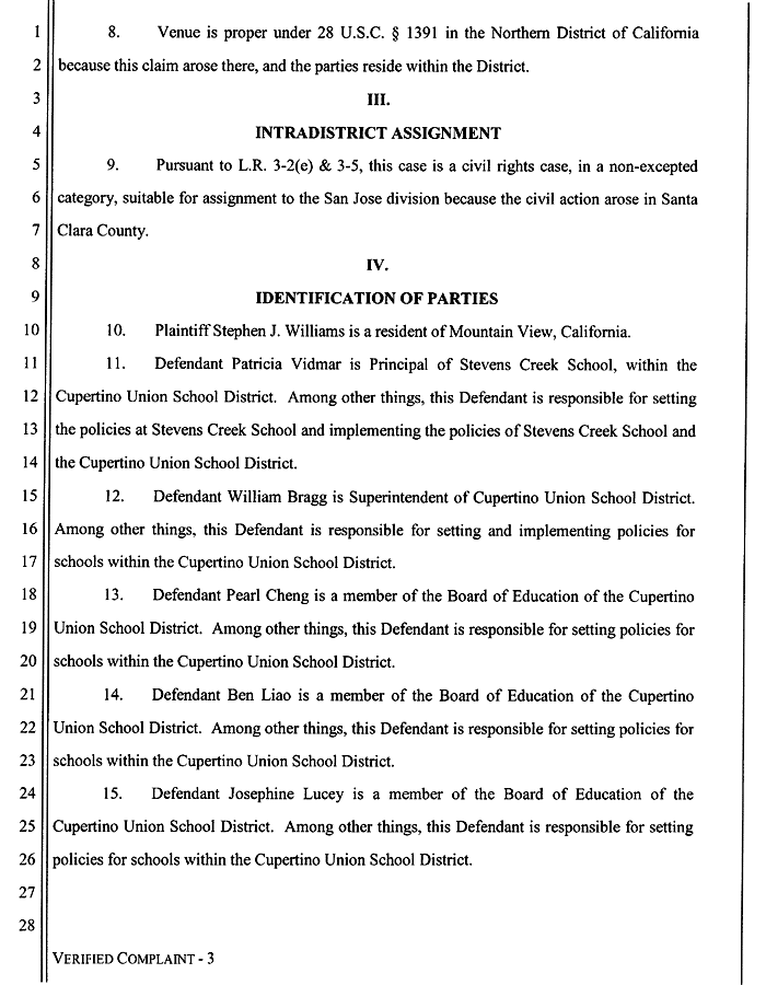 Student declaration of independence examples