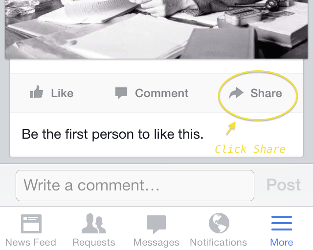 How to Share a Facebook Post to Your Facebook Page On Mobile The