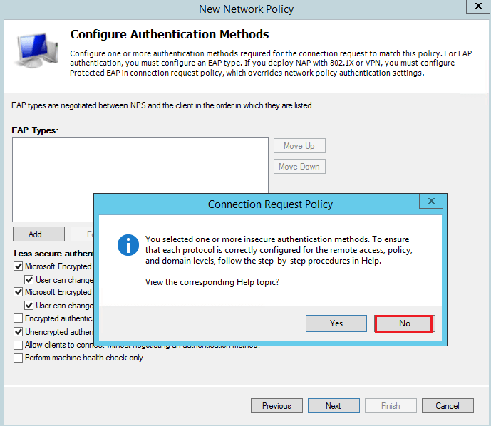 Configure a Radius server on Windows Server to authenticate Cisco VPN