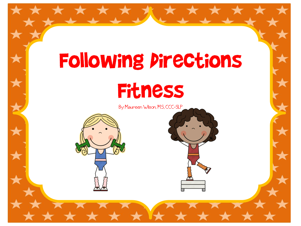 Following Directions Fitness The Speech Bubble SLP