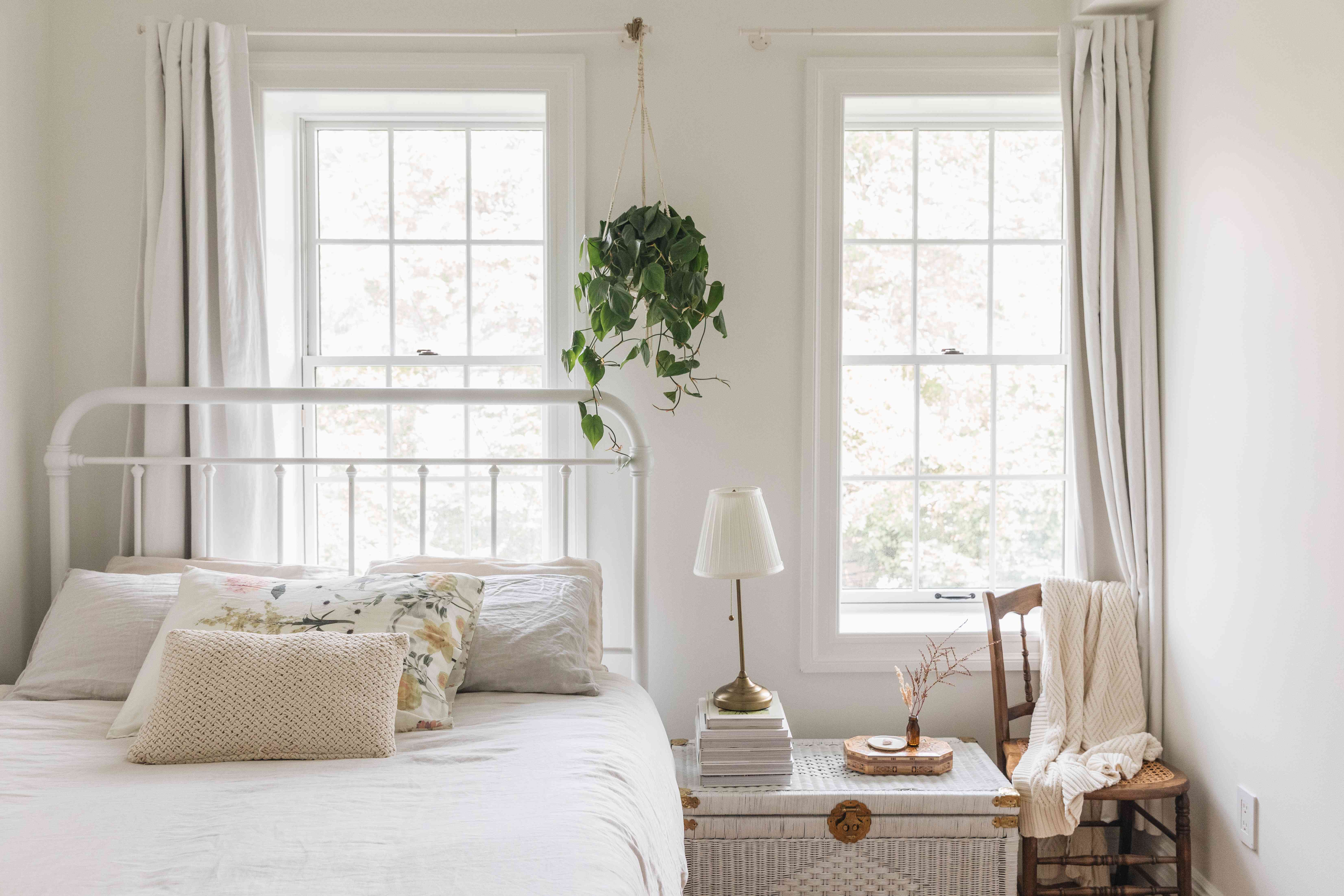 How to Style a Bed In Front of a Window