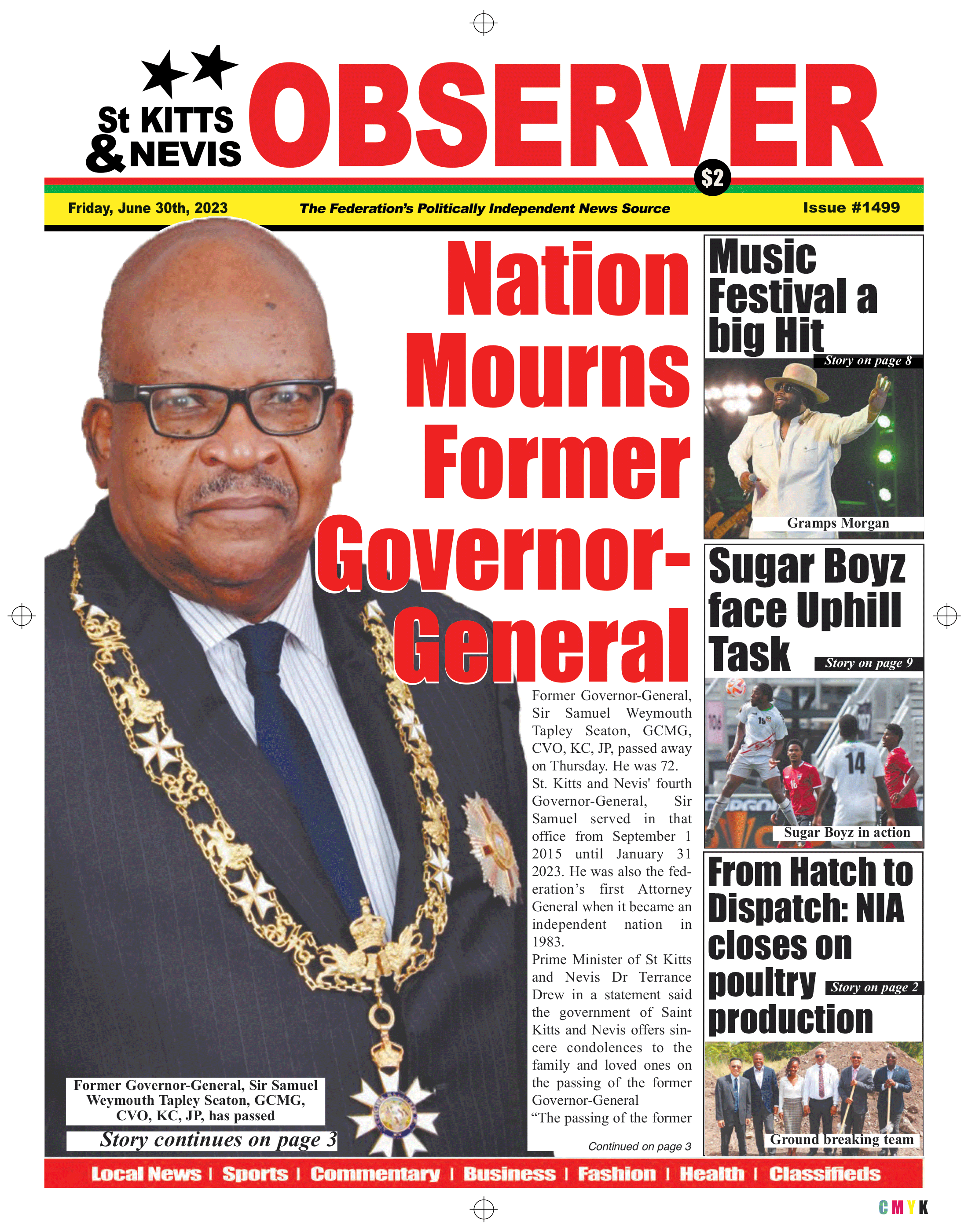 1499frontPage The St Kitts Nevis Observer